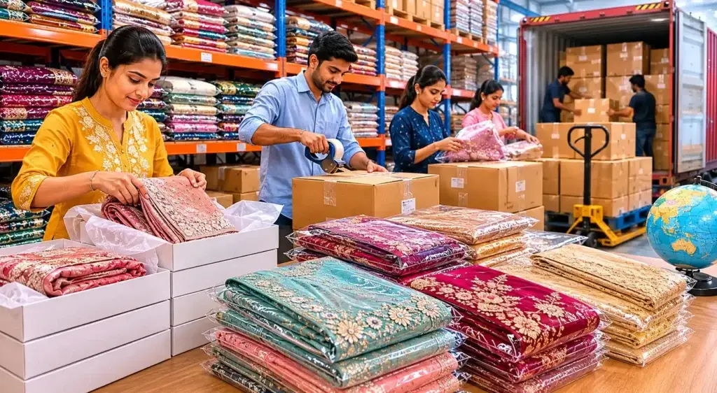 designer saree export supplier india