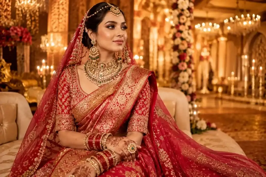 Trending bridal saree styles for weddings in 2026