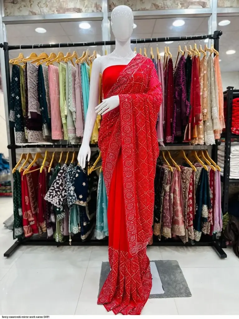 Bulk Swarovski Saree Buying